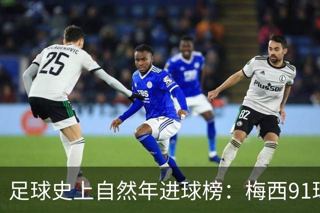 足球史上自然年进球榜：梅西91球居首，凯恩勇追前列